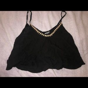 Black cropped cami - Charlotte Russe